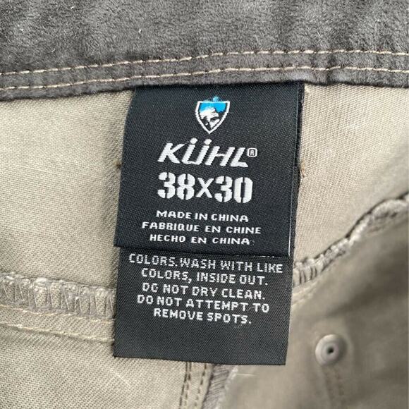 Kuhl Mens Classic Straight Jeans Brown Vintage Patina Dye Stretch Pocket 38 x 30 - Picture 3 of 12